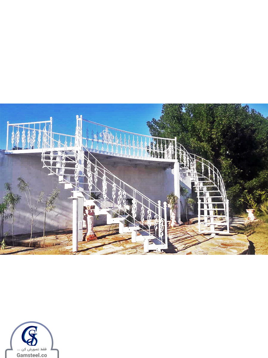 پله پیش ساخته تمام فولادی