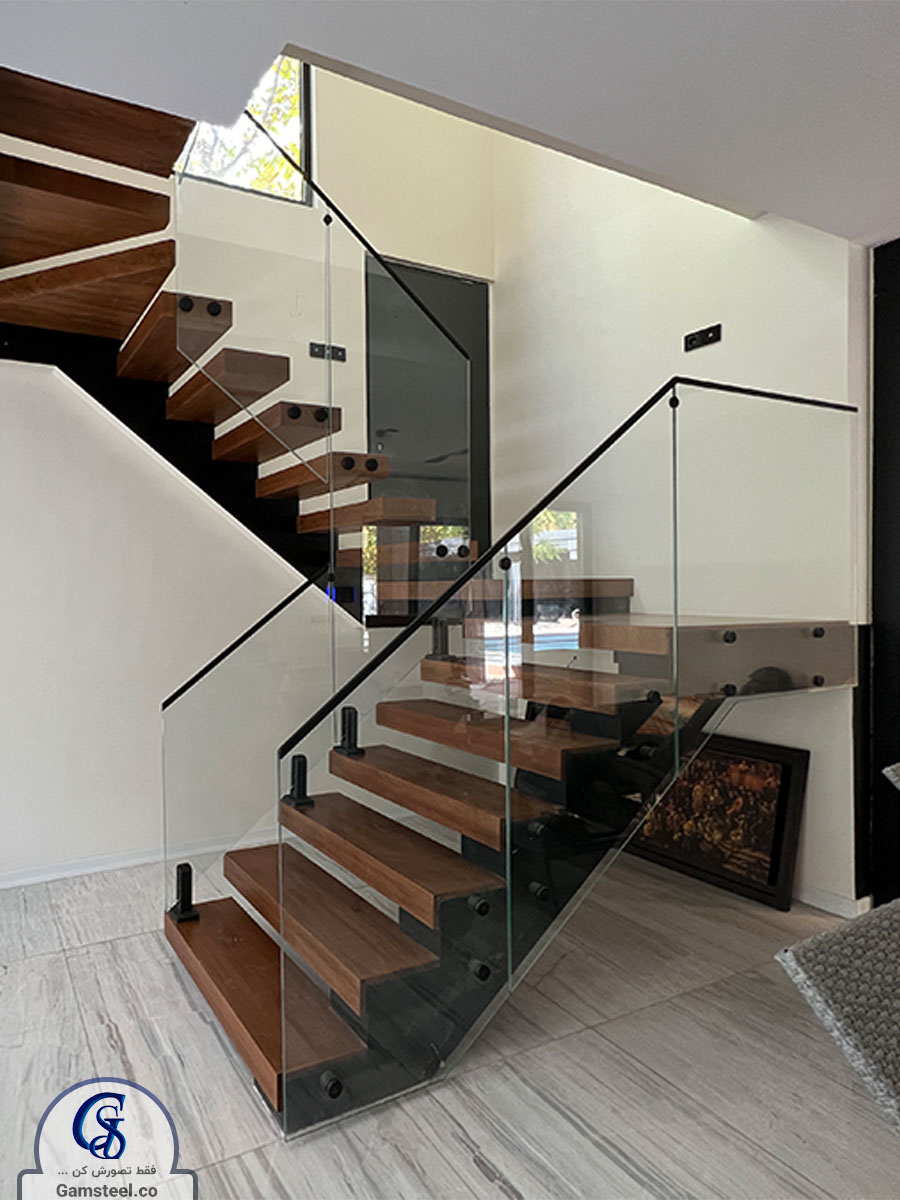 راه پله معلق باکس کناری روکار